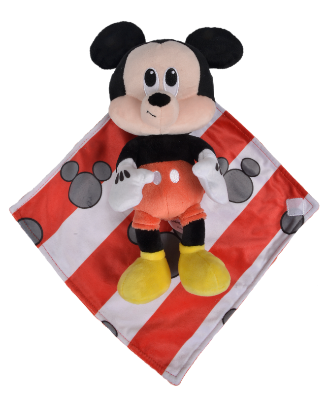  mickey souris peluche couverture rouge 